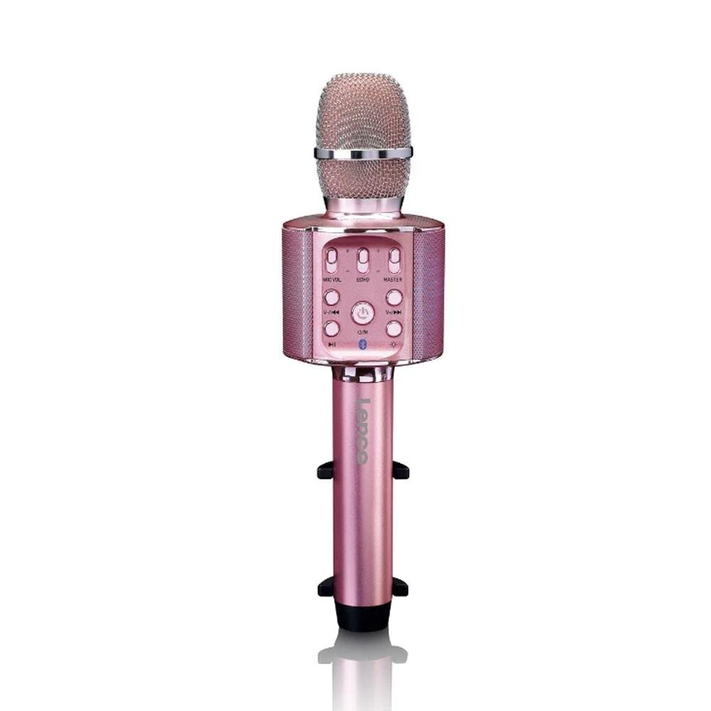 Lenco Bluetooth® Karaoke Microfoon Met Speaker En Verlichting Bmc 090pk Roze online kopen