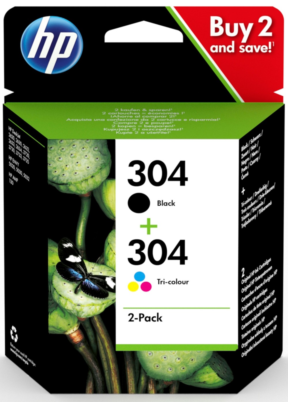 HP 304 2ml 4ml 120pagina's 100pagina's inktcartridge