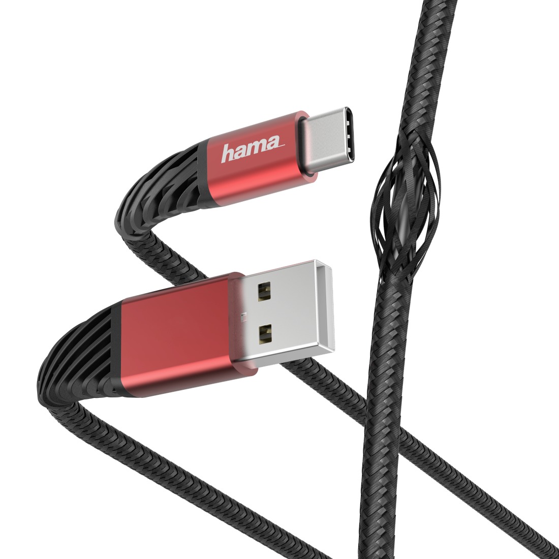Hama LAADKABEL EXTR USB-A>USB C, 1,5M Oplader Zwart