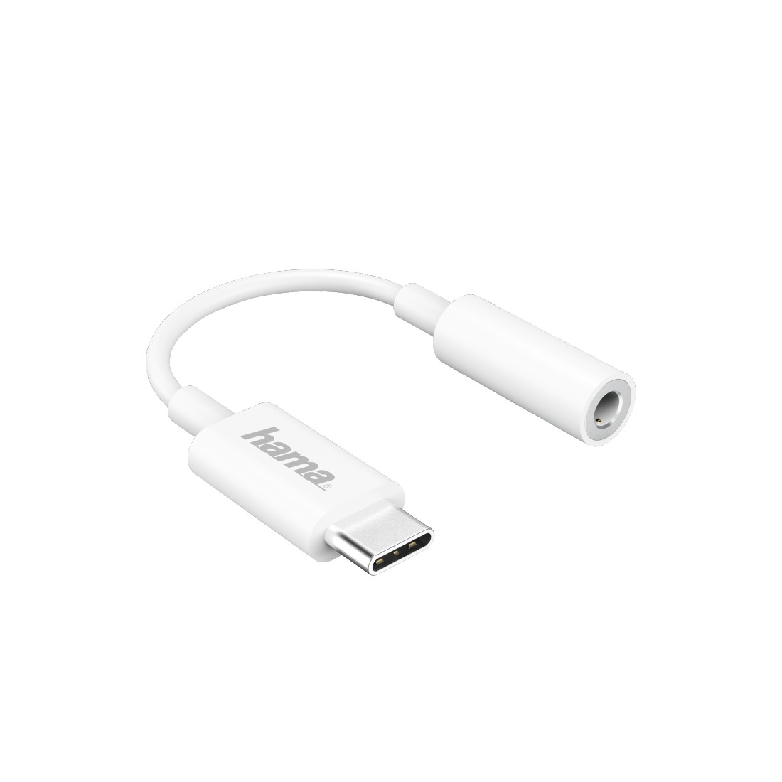 Hama USB-C naar 3.5mm jack adapter IT Oplader Wit