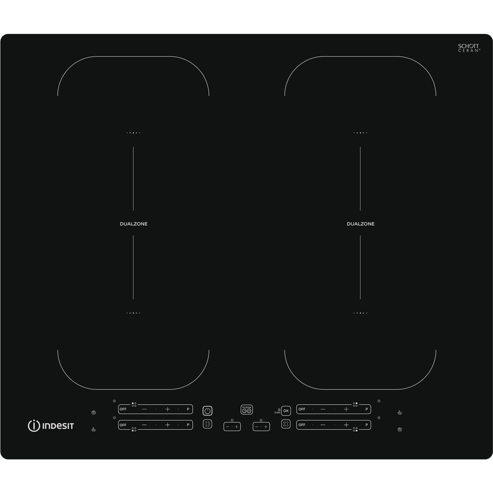 Indesit IB 88B60 NE Inductie inbouwkookplaat Zwart