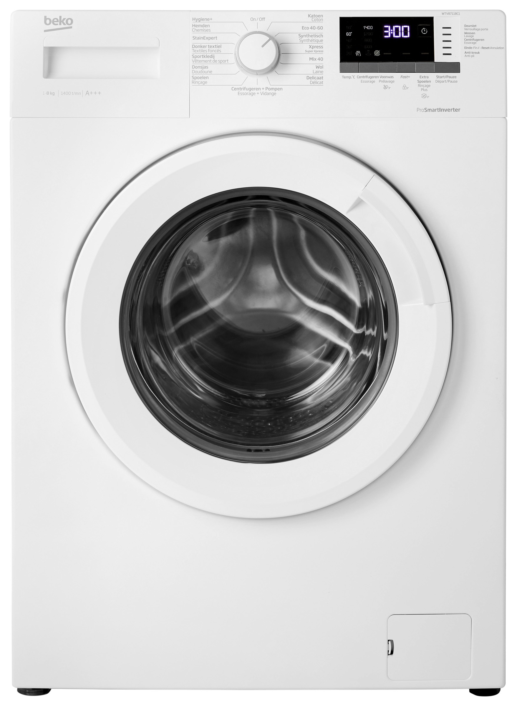 Beko WTV8711BC1 - Wasmachine