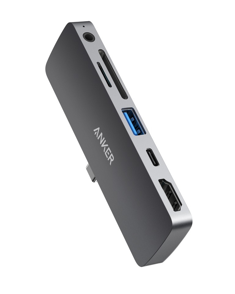 Anker PowerExpand 6-in-1 USB-C PD Media Hub USB Hub Grijs