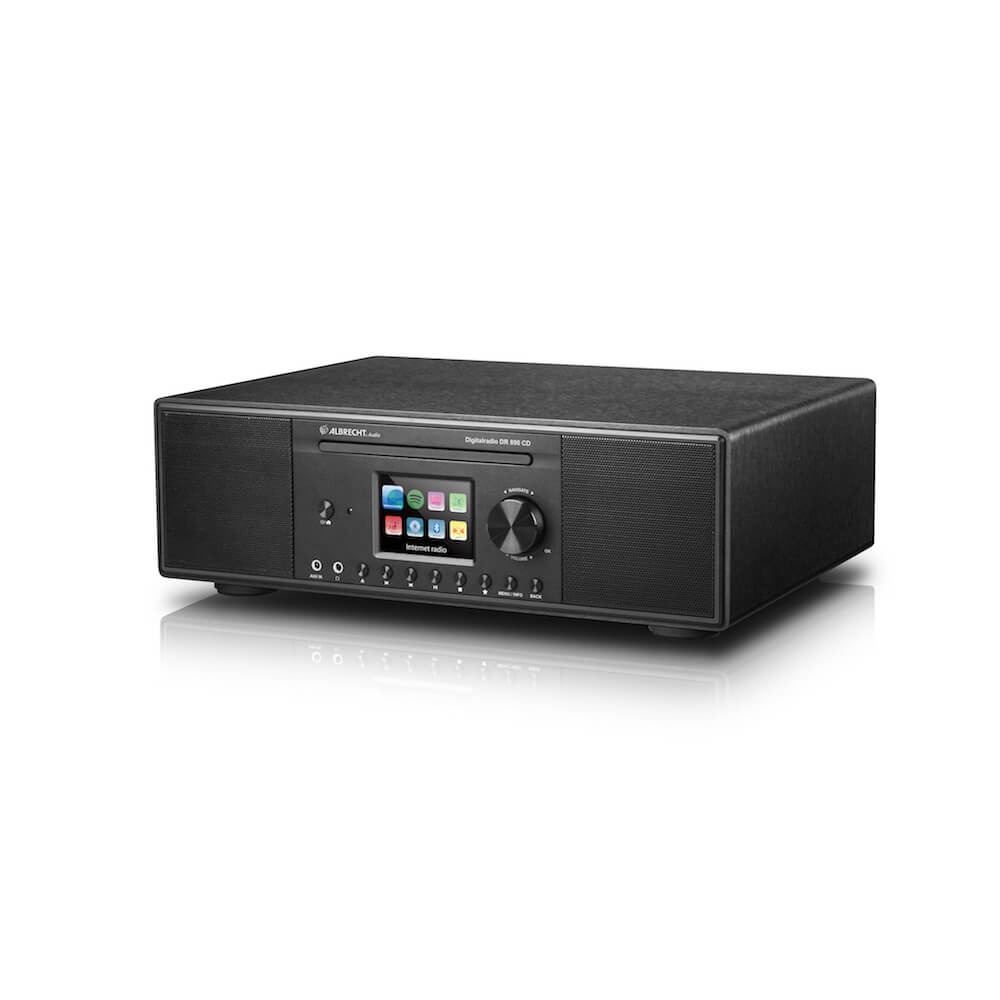 Albrecht DR 890 Internet Tafelradio AUX, Bluetooth, CD, DAB+, DLNA, Internetradio, LAN, USB, WiFi Mu