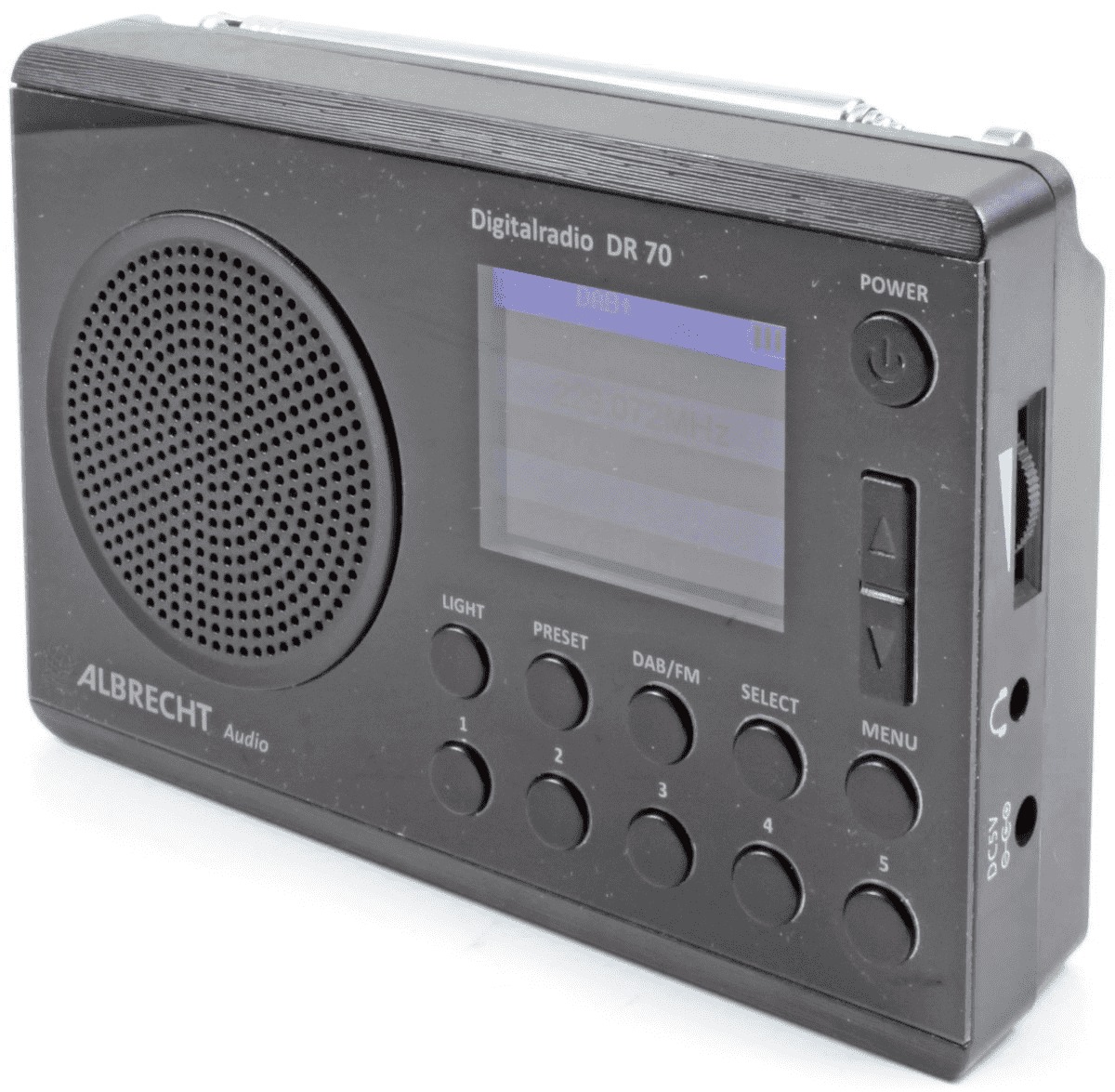 Albrecht DAB+ radio Outdoorradio Zaklamp Zwart