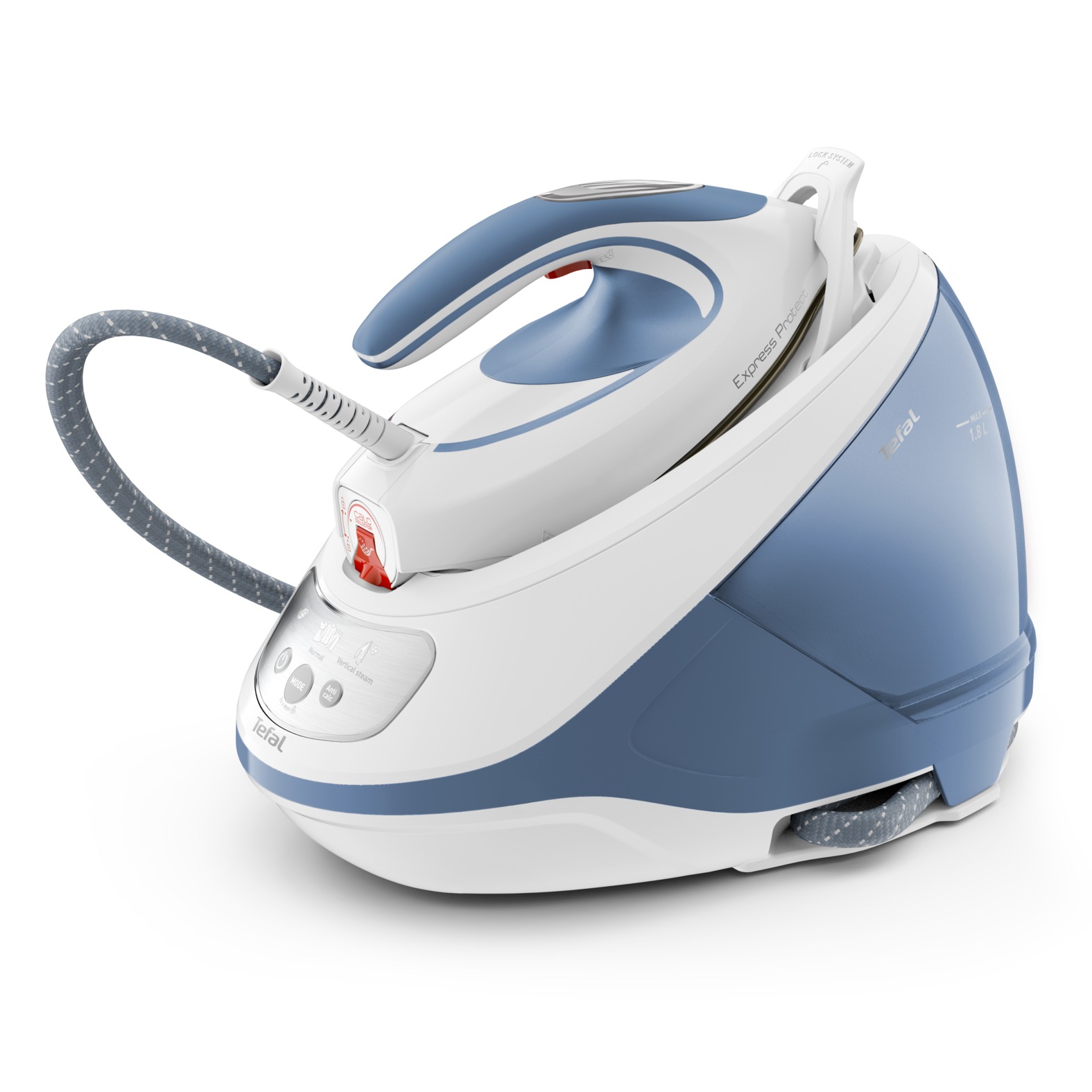 Tefal Stoomstrijksysteem SV9202 Express Protect Pompdruk 7, 5 bar, stoomstoot 520 g/min., Stoomopbrengst 130 g/min., Anti kalk collector, Durillium AirGlide Autoclean strijkzool online kopen