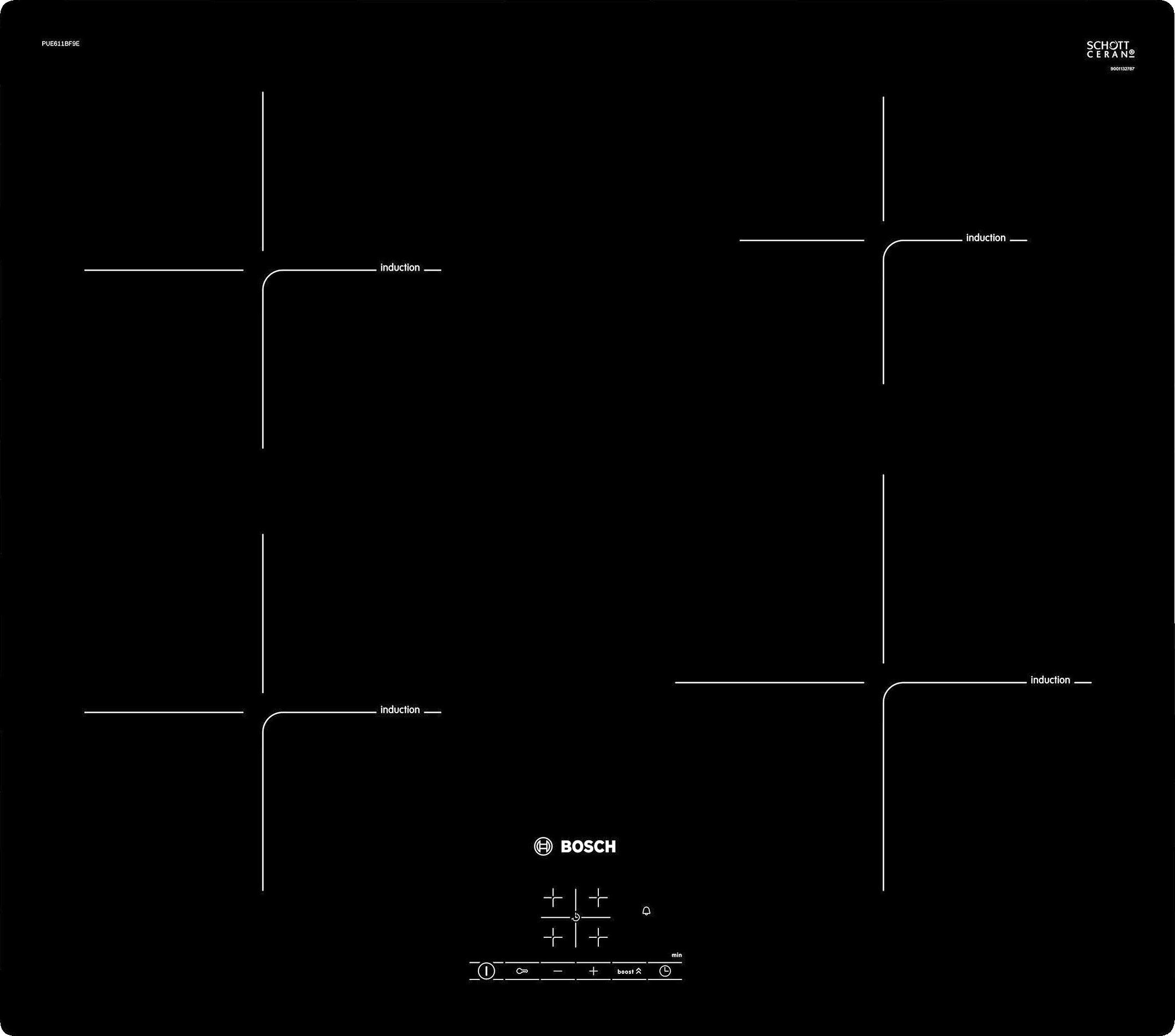 Bosch PUE611BF9E Inductie kookplaat