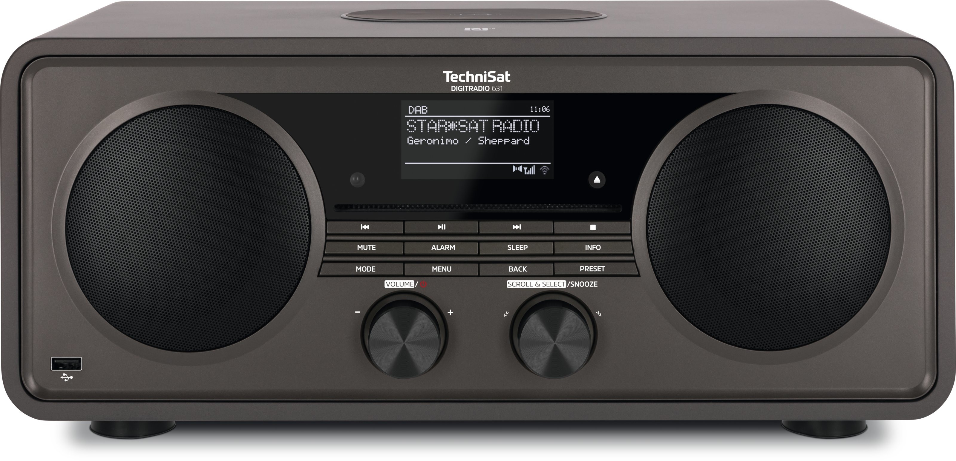 TechniSat Digitradio 631 DAB radio Antraciet