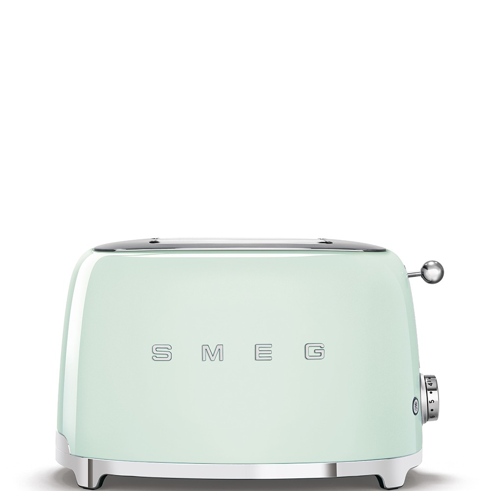 Smeg TSF01PGEU 50's style broodrooster 2X2 geschikt voor twee sneetjes brood, Watergroen