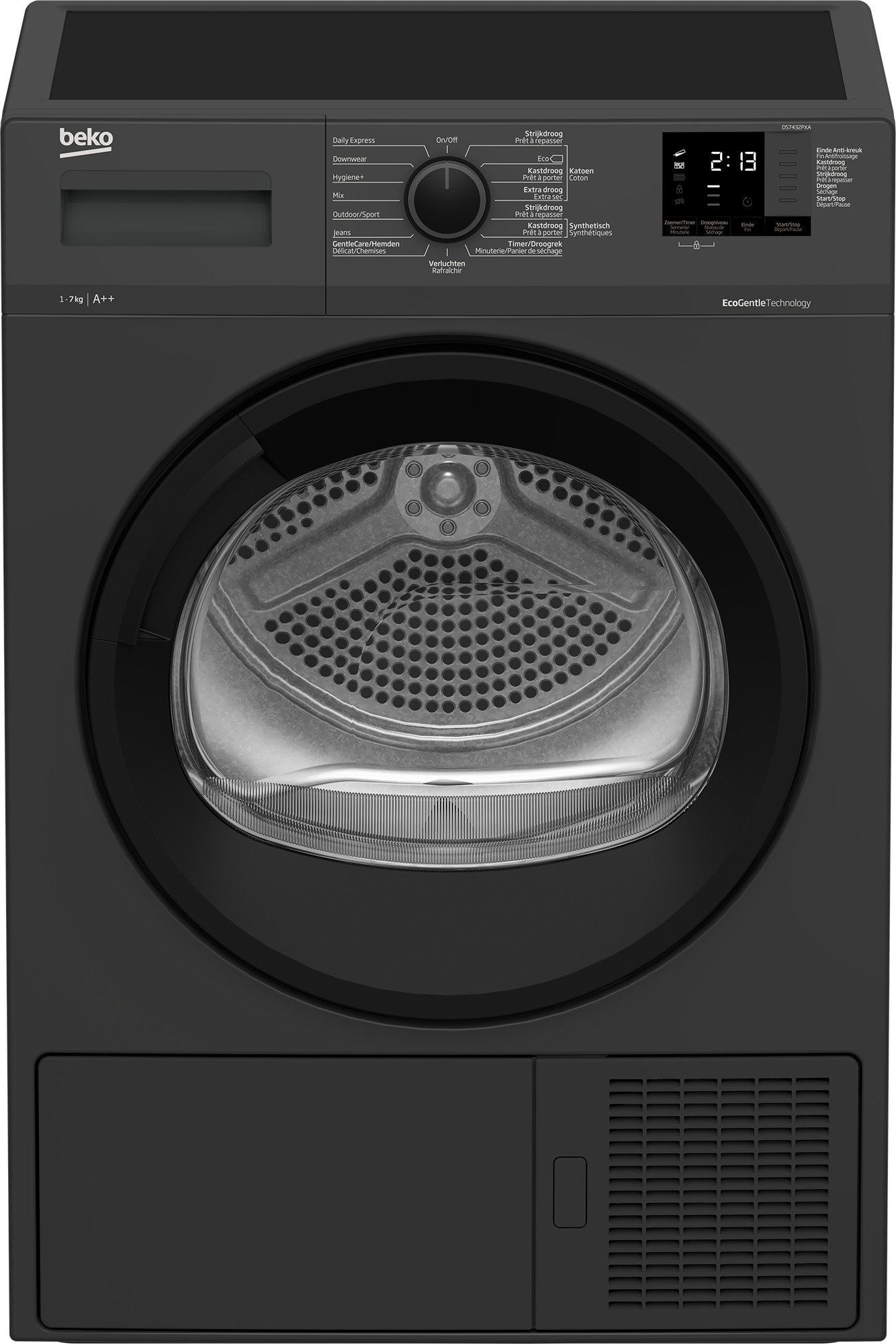 BEKO Warmtepompdroger anthracite DS7432PXA online kopen