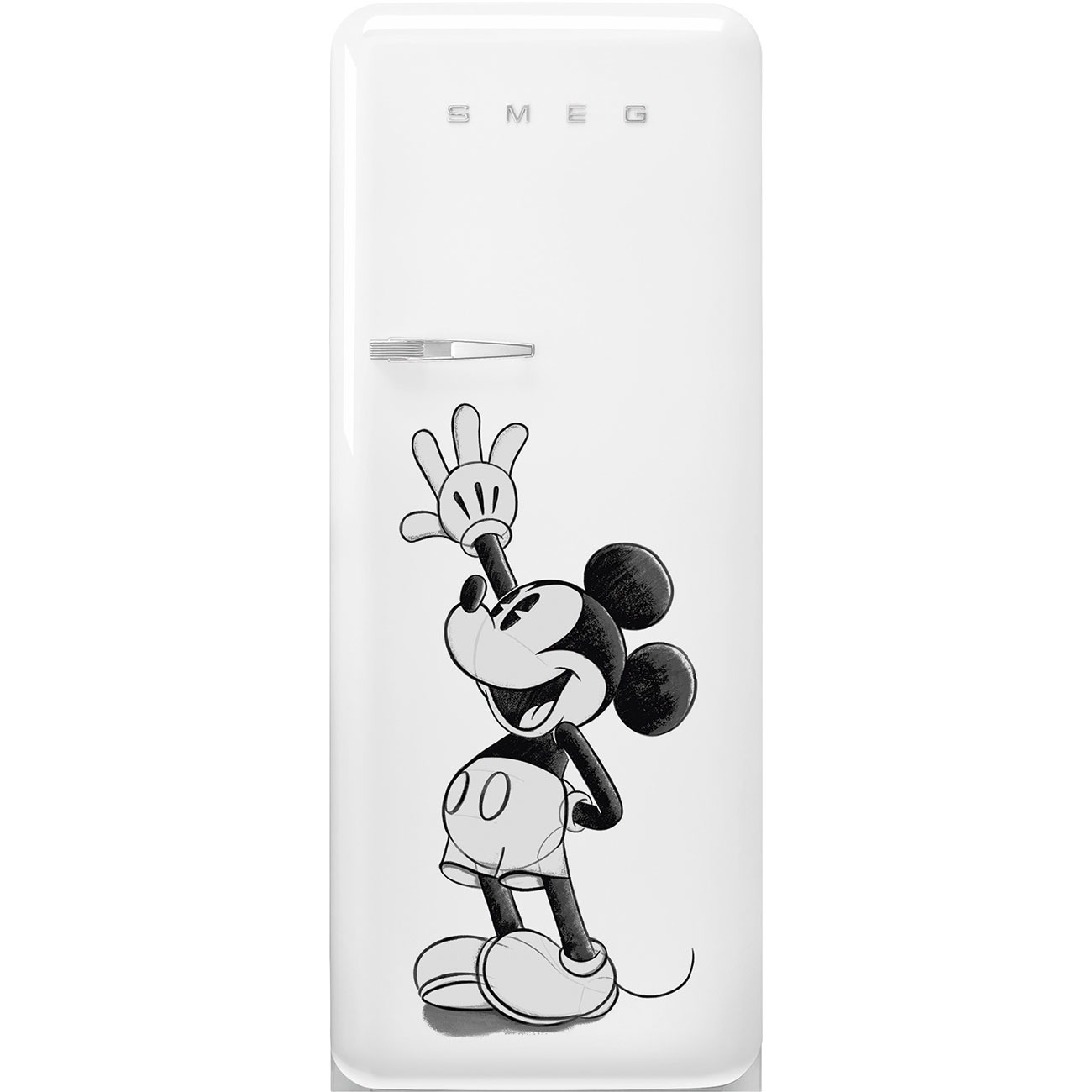 Smeg FAB28RDMM5 Mickey Mouse Koelkast met vriesvak Wit online kopen