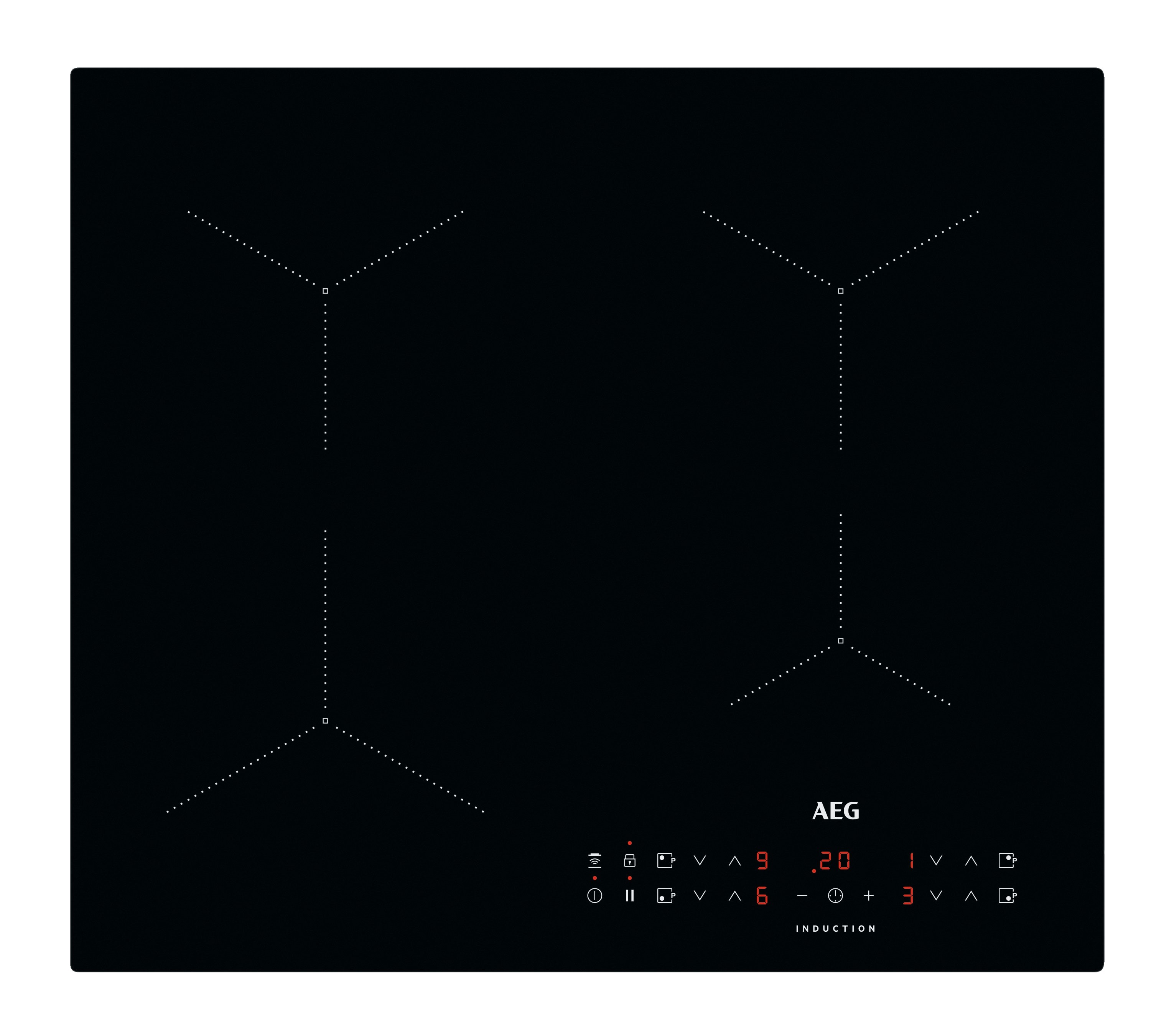 AEG ILB64334CB Inductie inbouwkookplaat Zwart