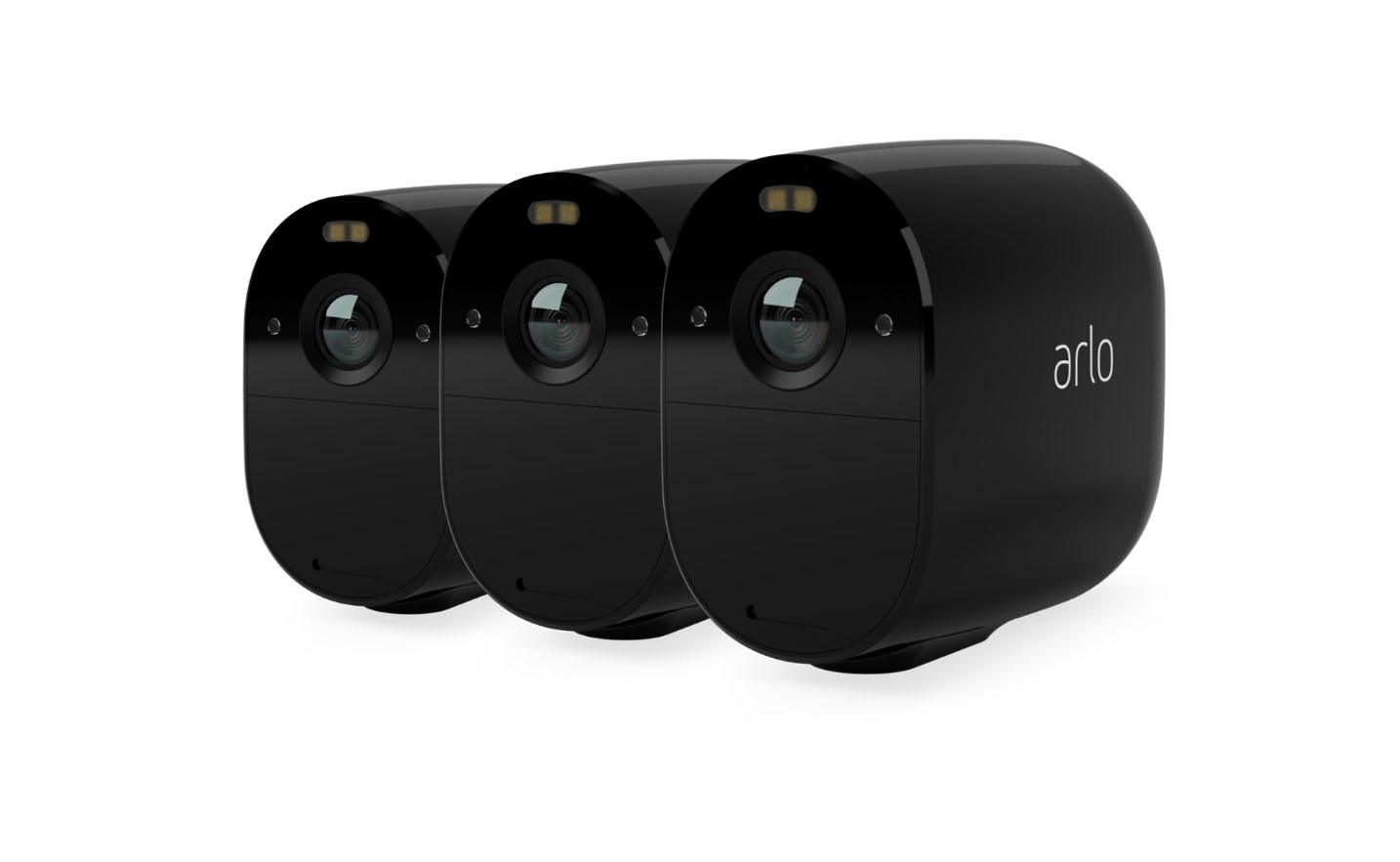 Arlo Essential Spotlight Camera 3-Pack Inbraakbeveiliging Zwart