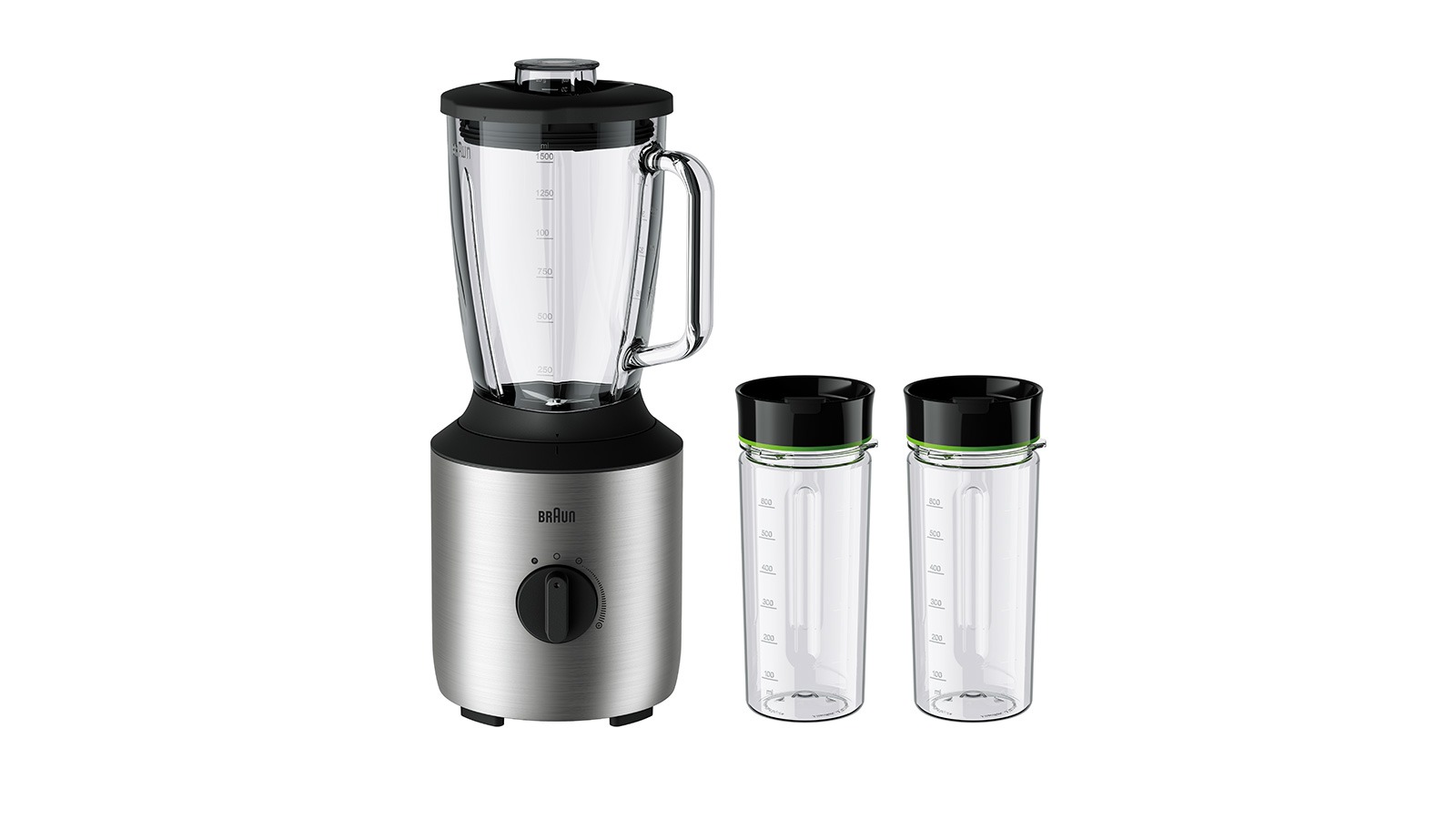 Braun SIJB 3272 SI 1,5 l Blender voor op aanrecht Roestvrijstaal 800 W