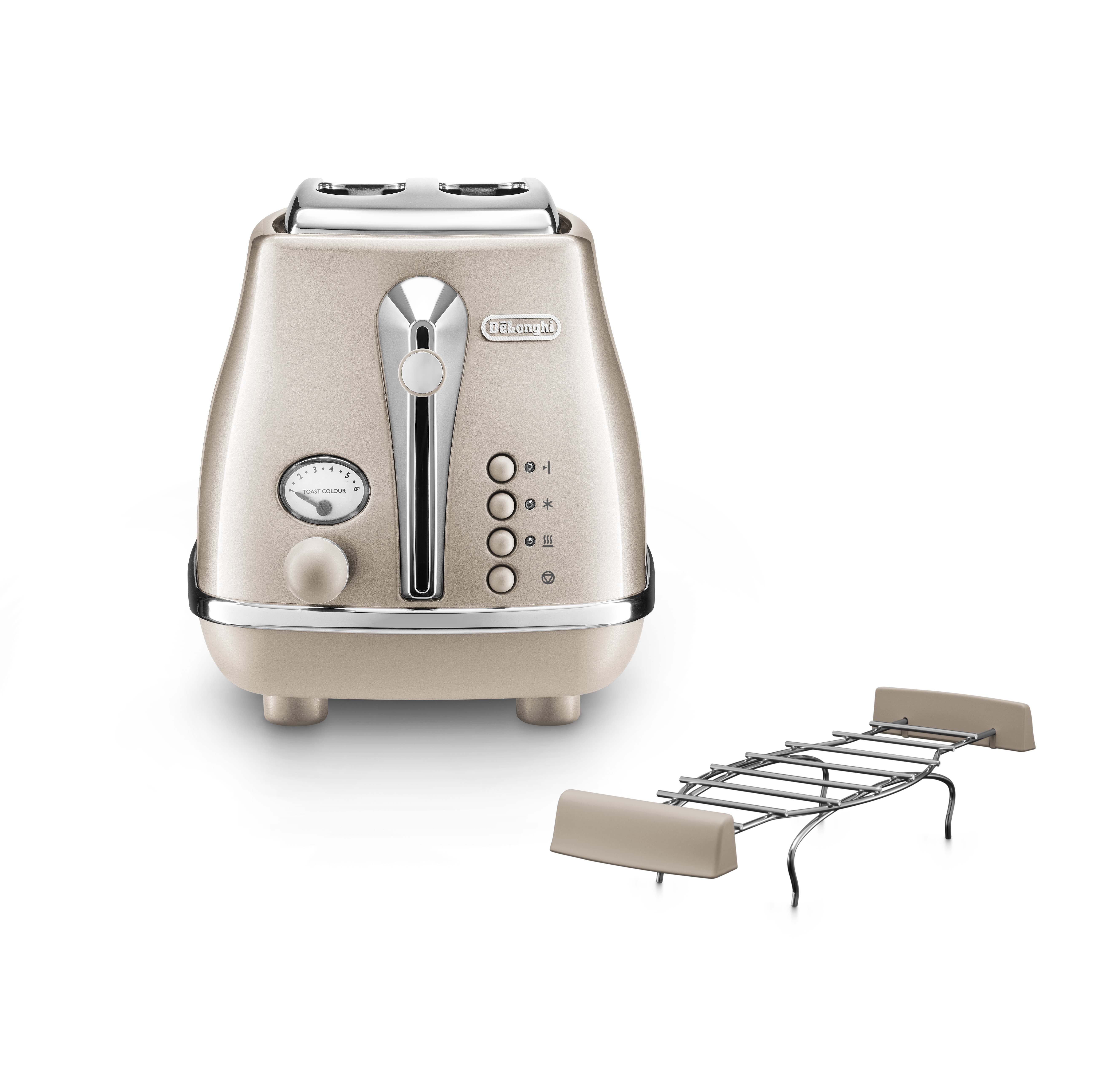 De´Longhi De&apos, Longhi CTOT2103.BG Icona Metallics broodrooster online kopen