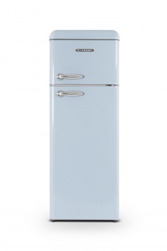 Schneider SCDD208VBL Koel-vriescombinatie Blauw