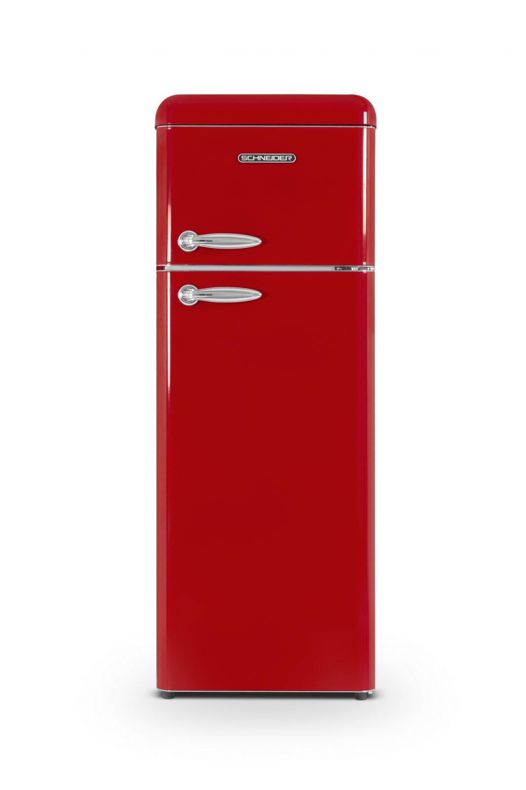 Schneider SCDD208VR Koel-vriescombinatie Rood