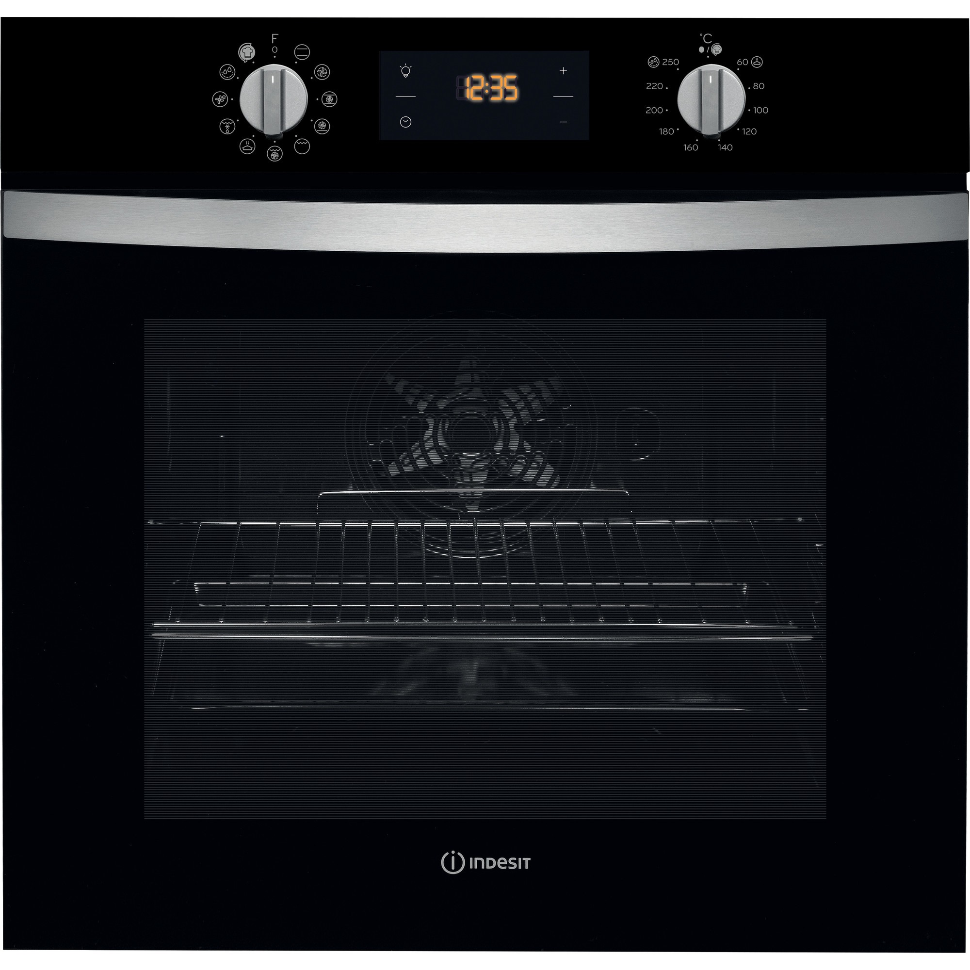 Indesit IFW 4844 H BL oven Elektrische oven Zwart A+