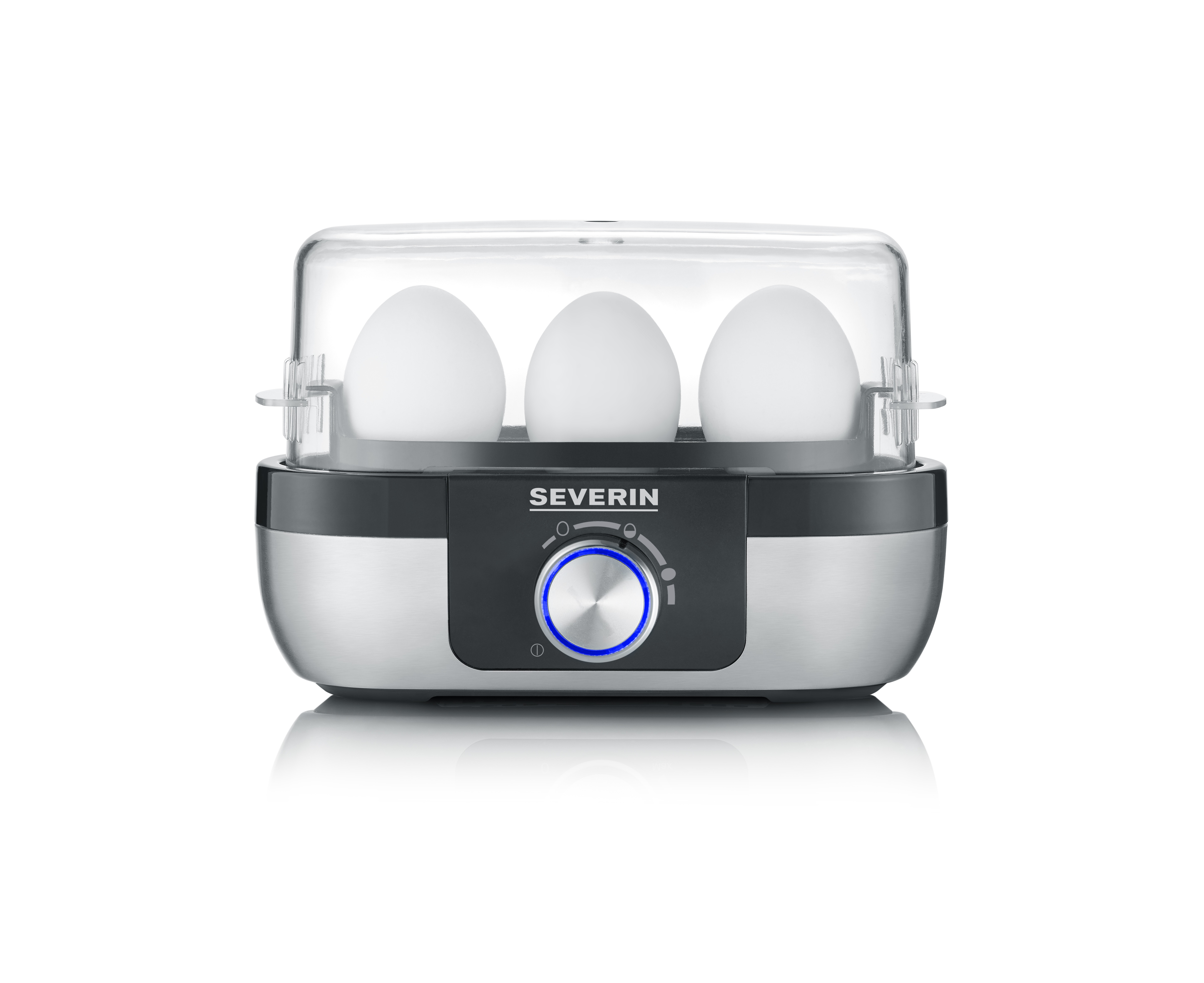 Severin Ek 3163 Eierkoker Voor 3 Eieren Rvs Met Zwart online kopen