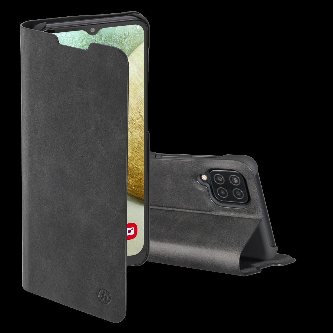 Hama Booklet Guard voor Galaxy A12 Telefoonhoesje Zwart