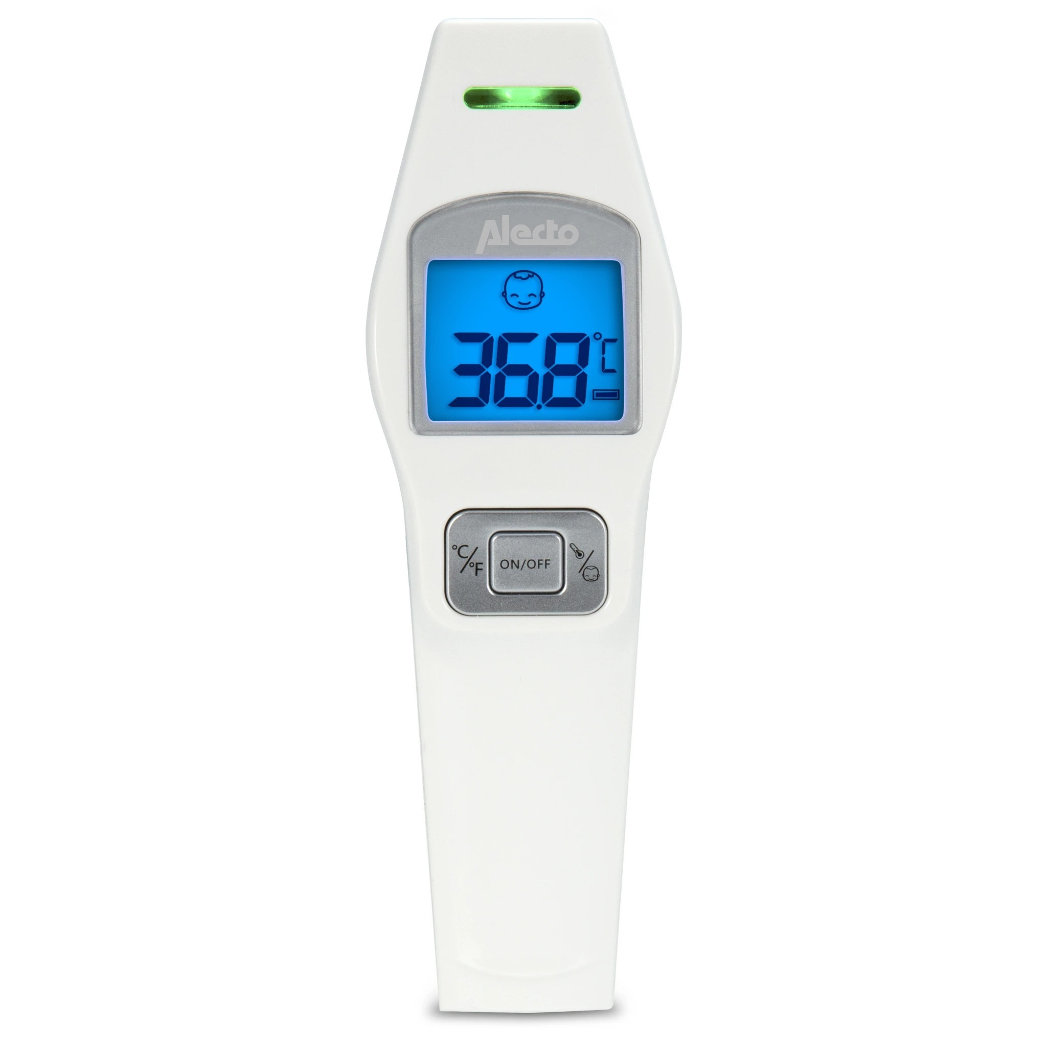 Alecto BC-37 VOORHOOFDTHERMOMETER Digitale thermometer Wit online kopen