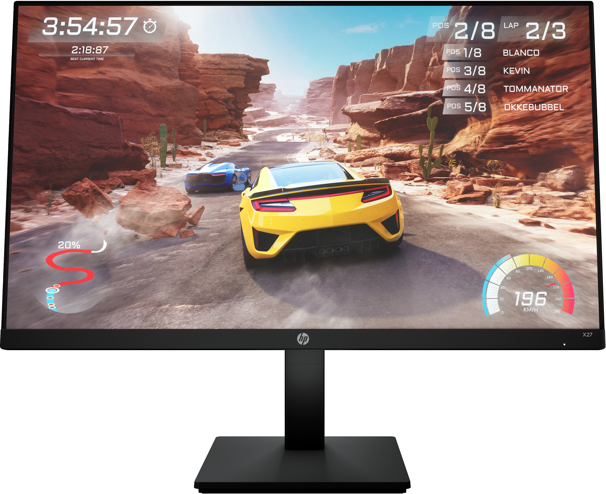 HP X27 FHD Gaming Monitor Zwart