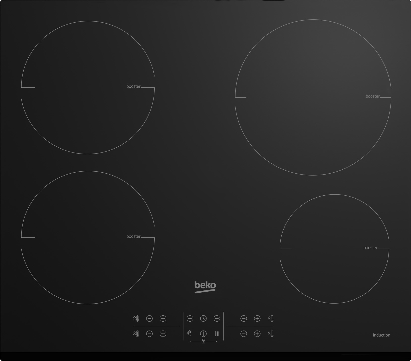 Beko HII64202MTB Inductie kookplaat Zwart