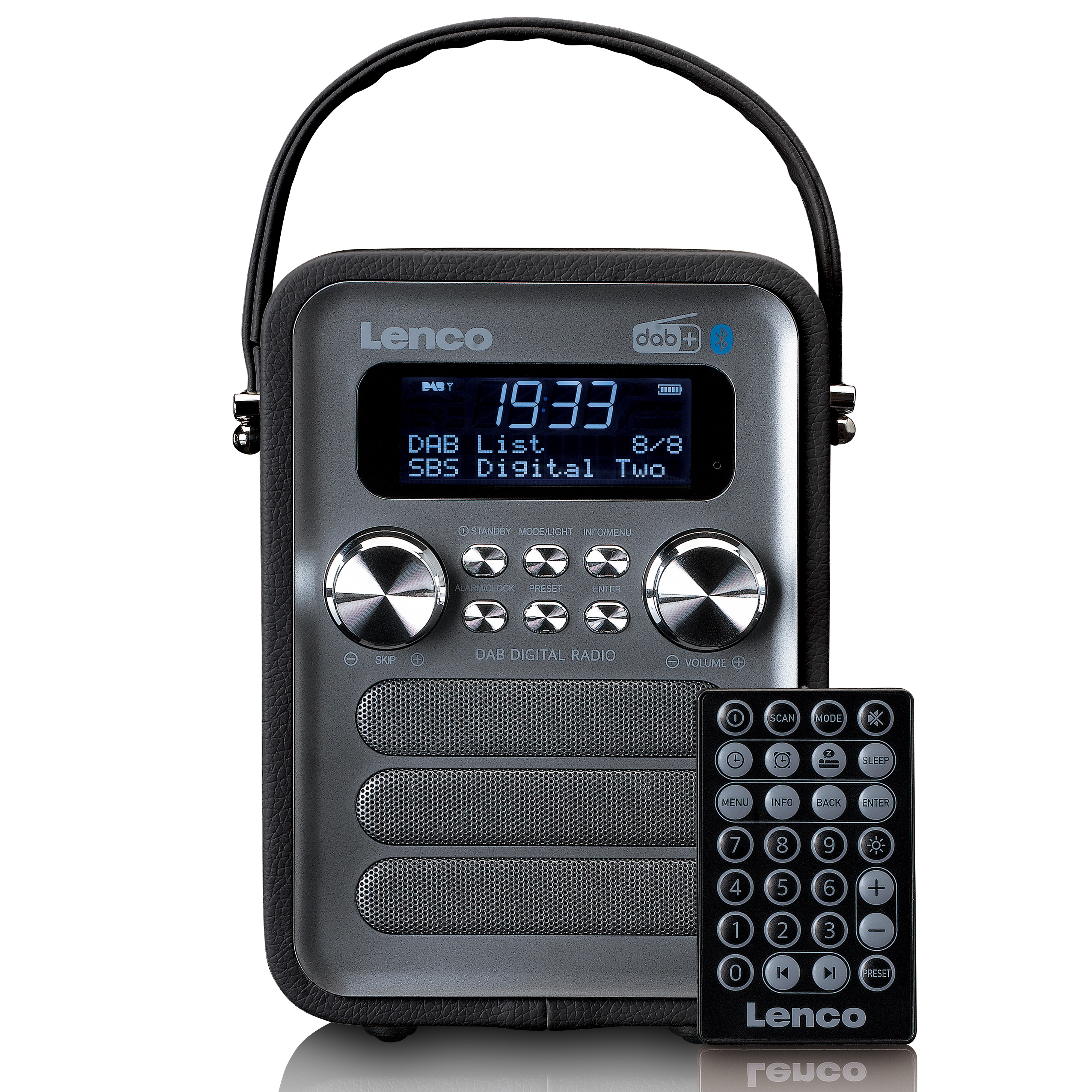 Lenco Draagbare Dab+ Fm Radio Met Bluetooth® En Aux ingang, Oplaadbare Batterij Pdr 051bksi Zwart antraciet online kopen