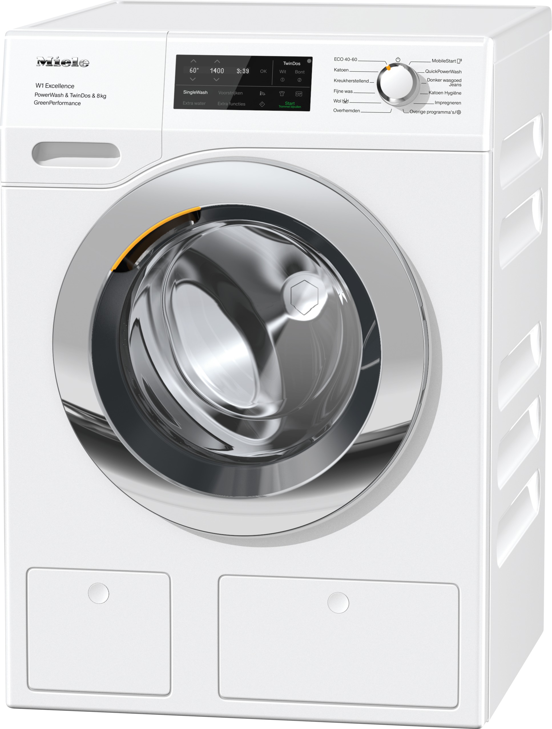 Miele WEH 875 WPS PowerWash 2.0 & TwinDos GreenPerformance Wasmachine Wit