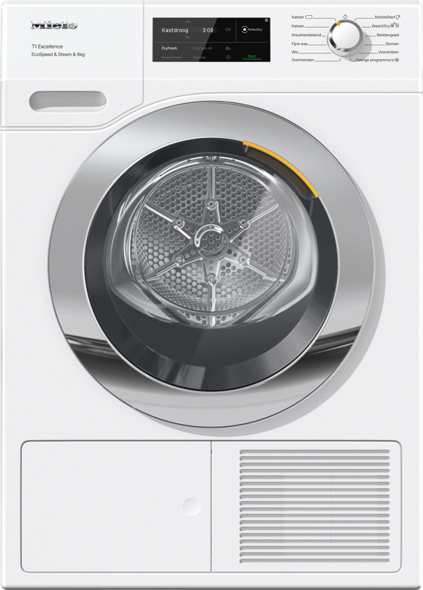 Image of Miele TEL 795 WP EcoSpeed & Steam Warmtepompdroger Wit