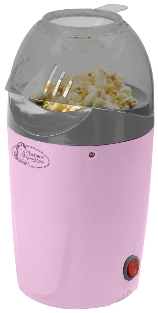 Xenos Bestron popcornmachine roze ø14x27 cm online kopen