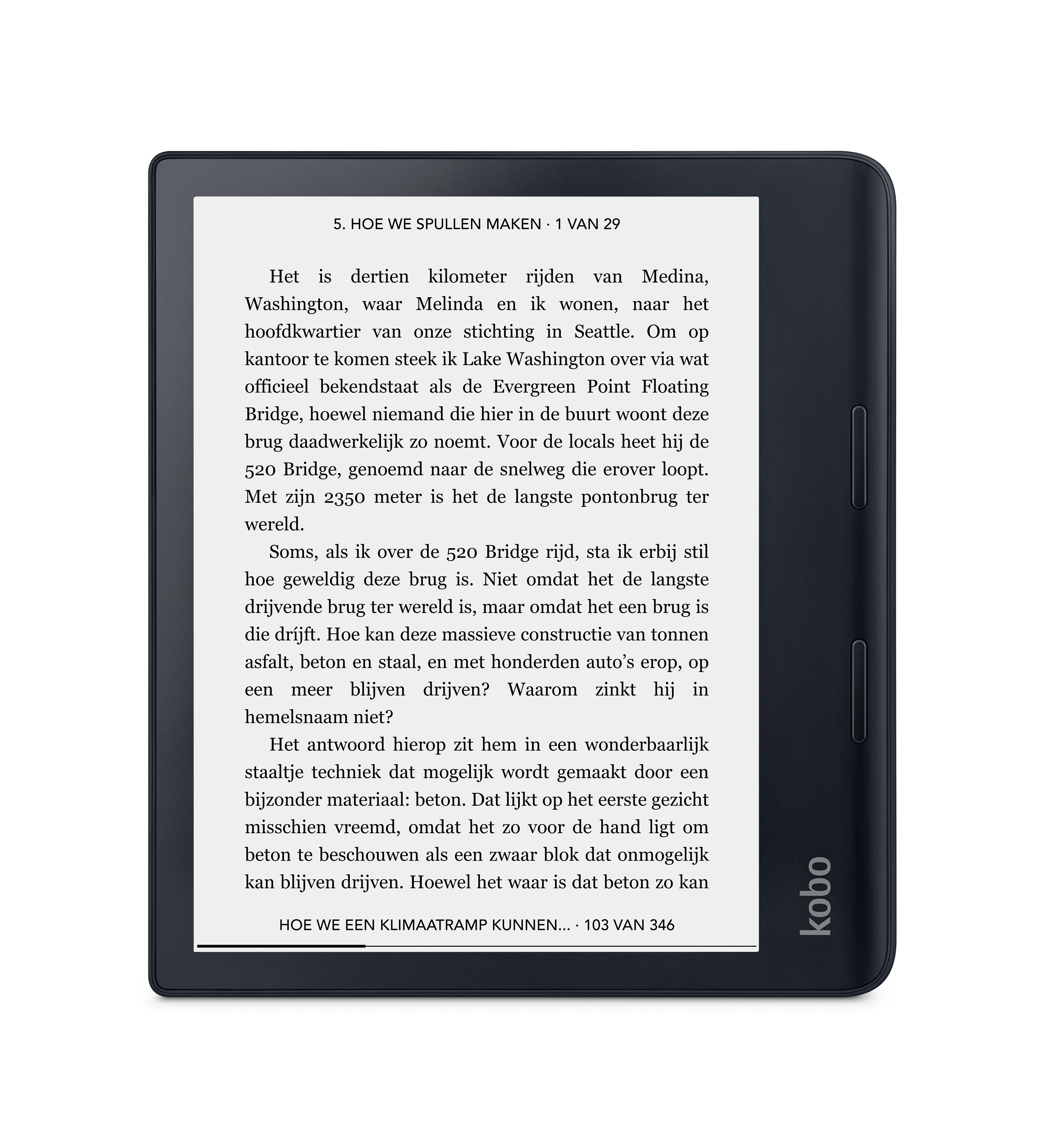 Kobo Sage E-reader Zwart