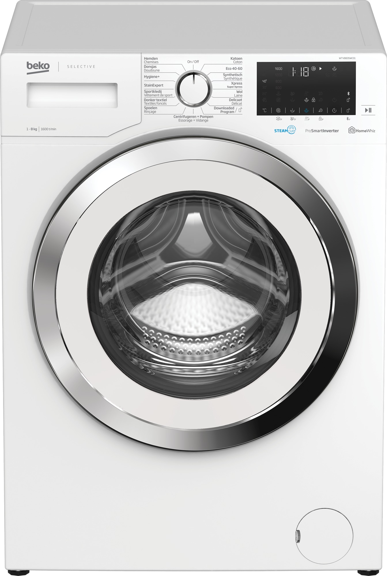 Beko WTV8835WC01 Wasmachine Wit online kopen