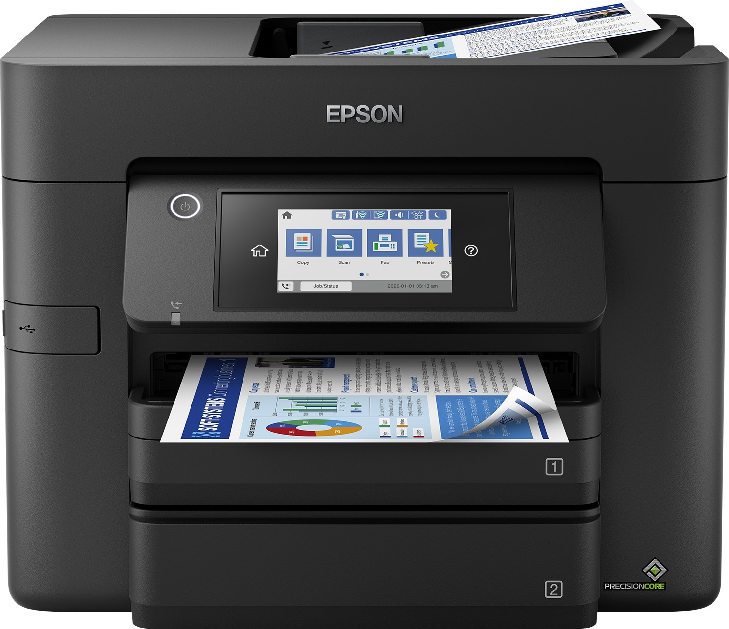 Epson Workforce WF-4830DTWF All-in-one inkjet printer Zwart