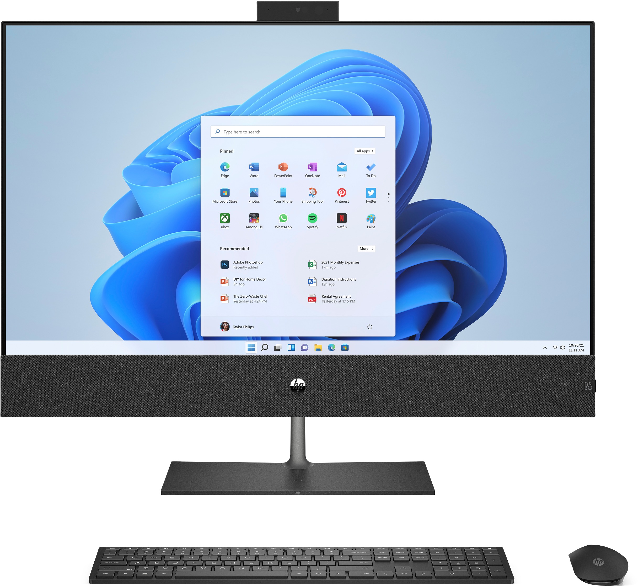 HP Pavilion 32-b0415nd All-in-one PC Zwart