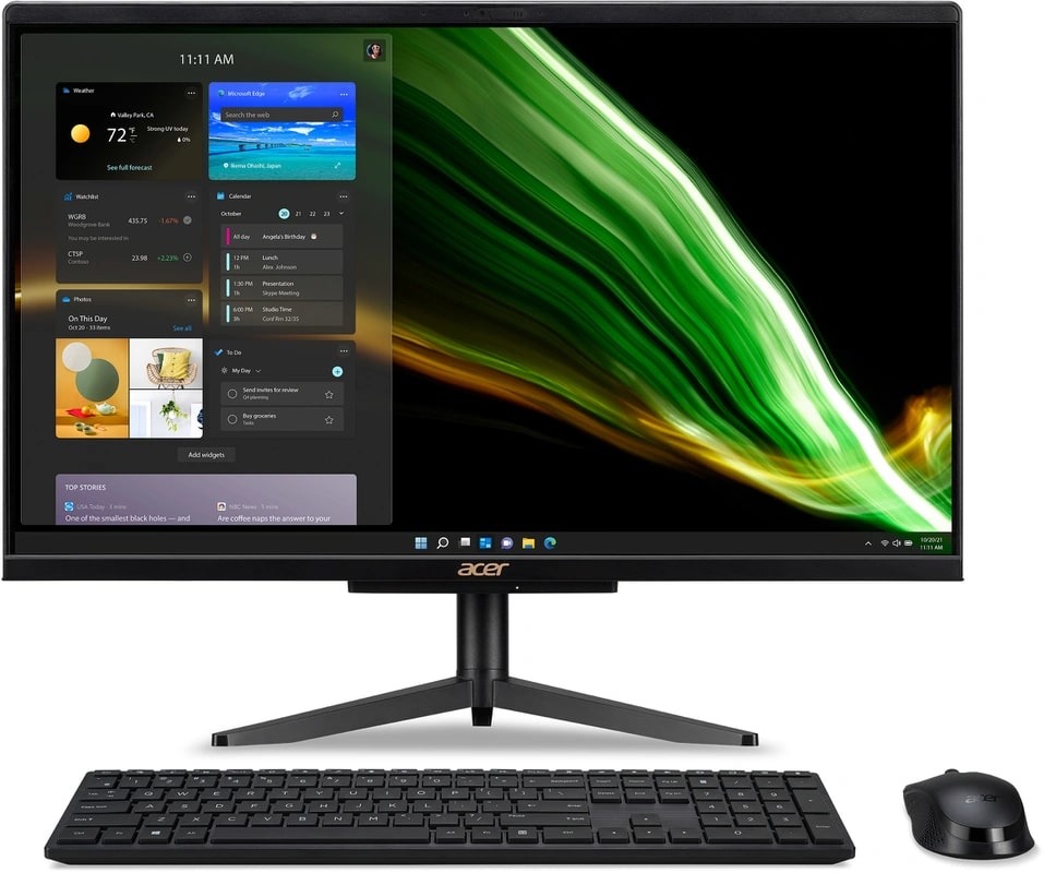 Acer Aspire C24-1600 IP6011 NL All-in-one PC Zwart