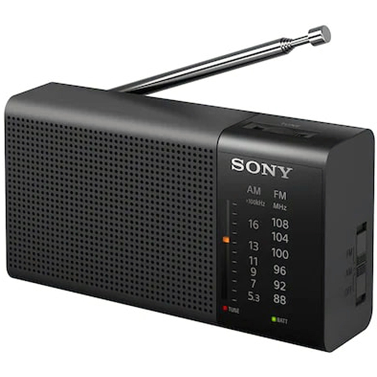 Sony ICF-P37 FM radio Zwart