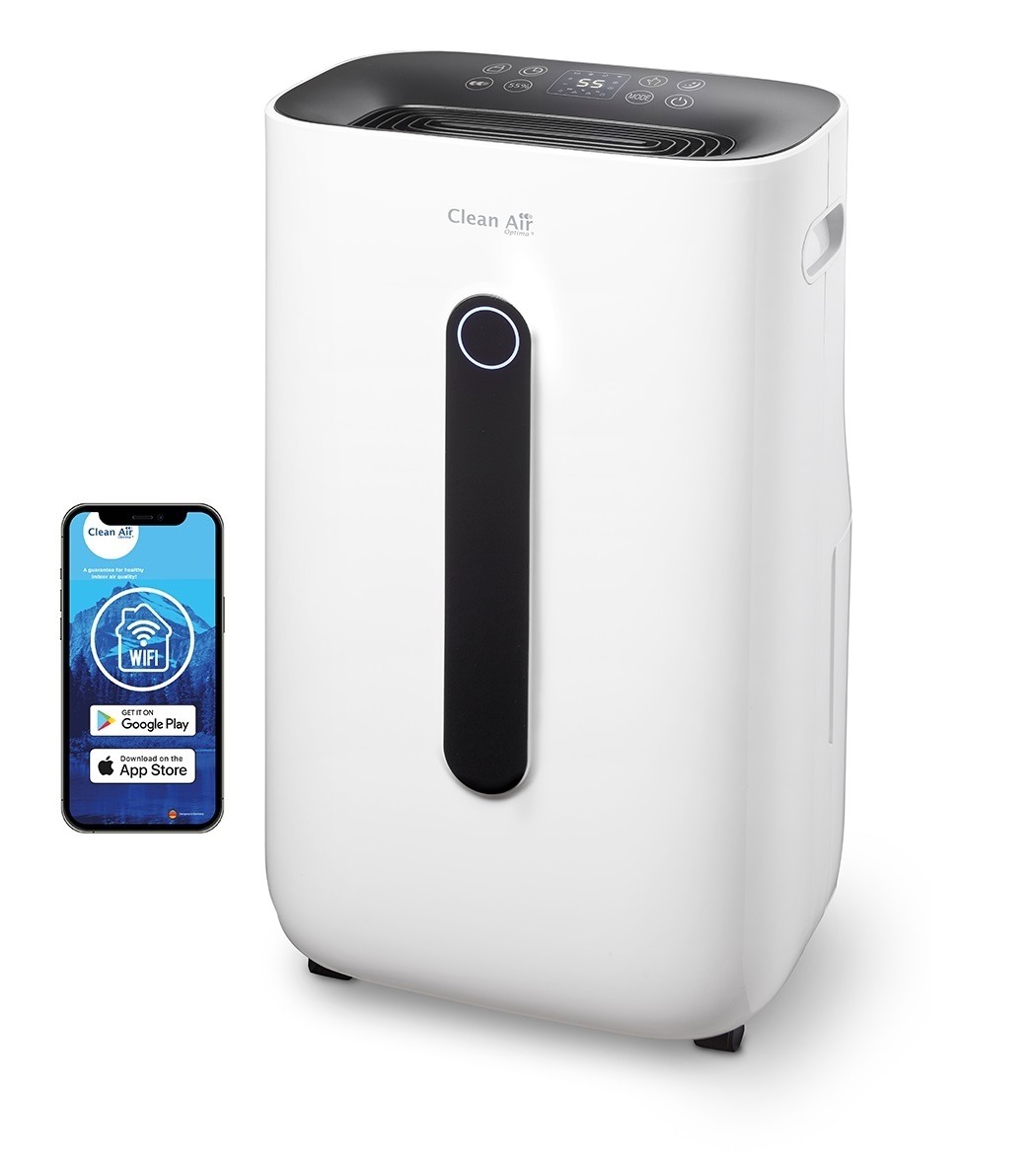 Clean Air Optima® CA-706 Smart - 2in1 Luchtontvochtiger en Luchtreiniger - 20 liter/dag - 5 voudige filtertechnologie - Ultrastille werking