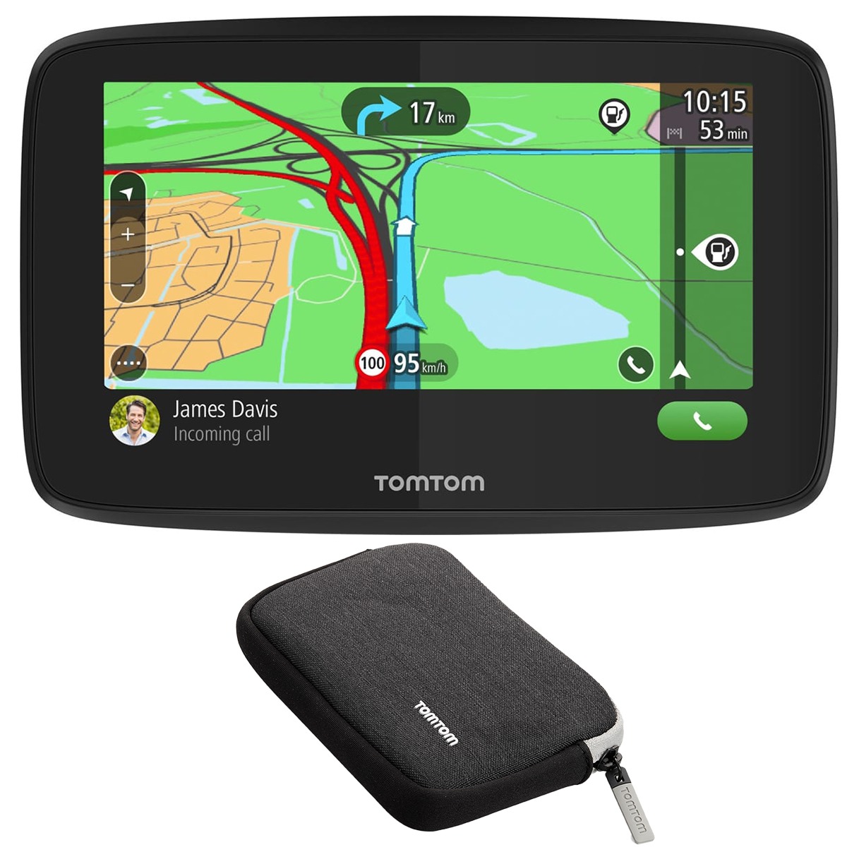 Tomtom Go Essential 5" met hoes Autonavigatie