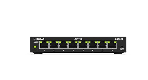 Netgear GS308-300PES netwerk-switch Unmanaged L2 Gigabit Ethernet (10-100-1000) Zwart