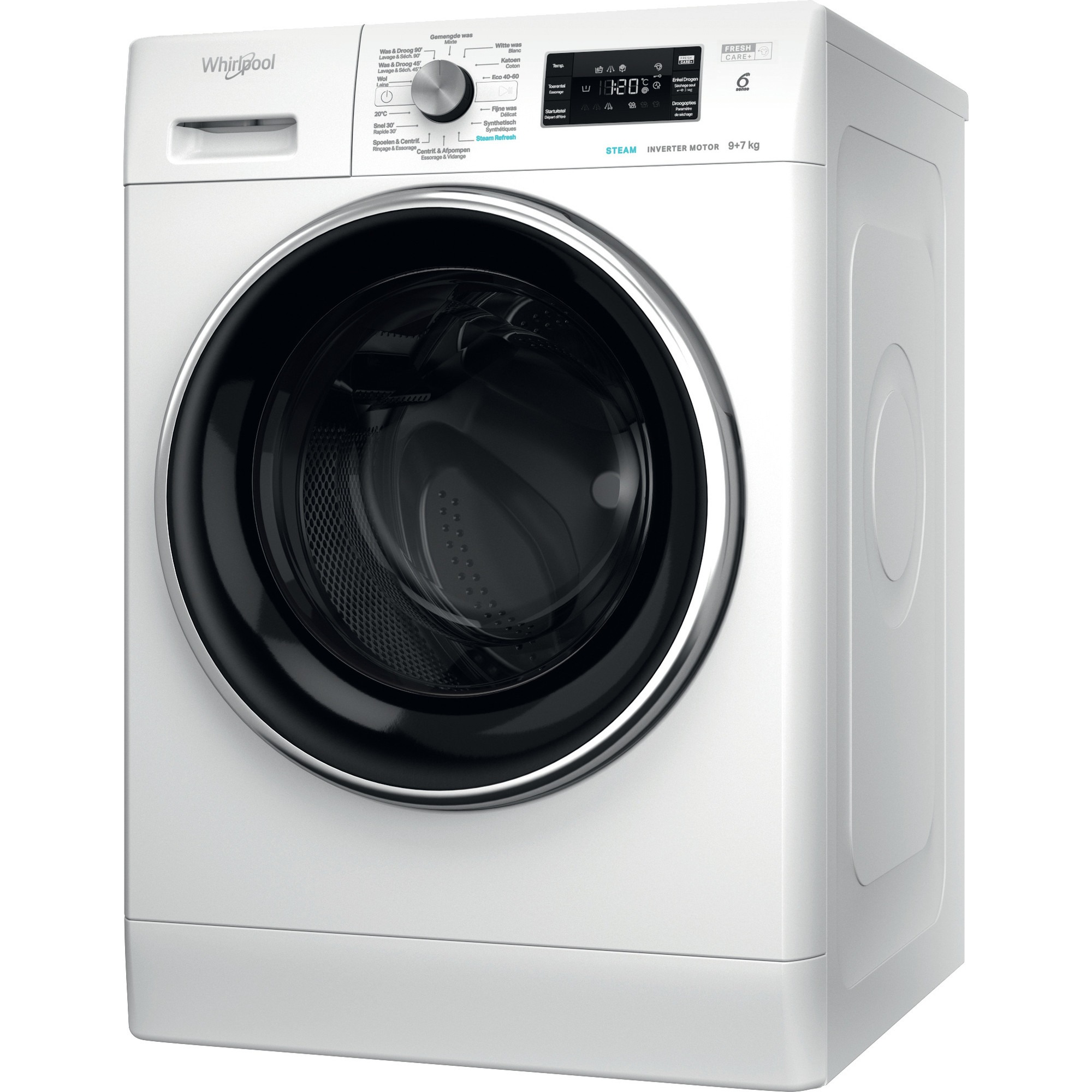 Whirlpool FFWDB 976258E BCV BE Was-droogcombinatie Wit aanbieding