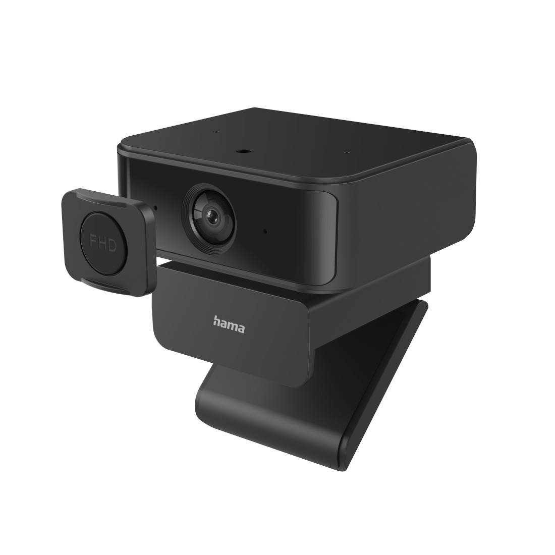 Hama PC-webcam C-650 Face Tracking, 1080p, USB-C, voor videochat/vergaderen Webcam Zwart