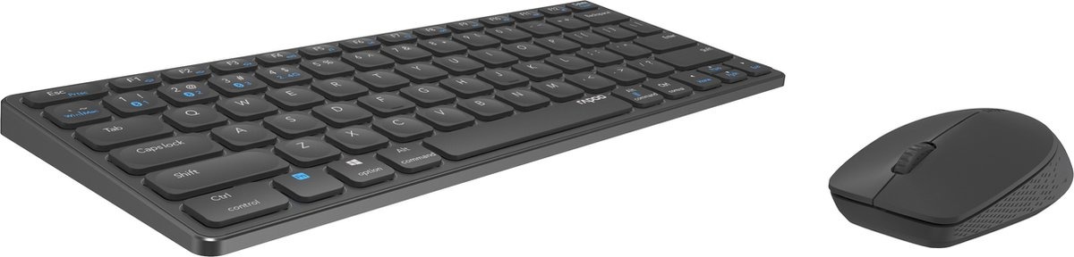 Rapoo Blade 9600M - Draadloos 2,4GHz/Bluetooth Compact Desktopset - Qwerty