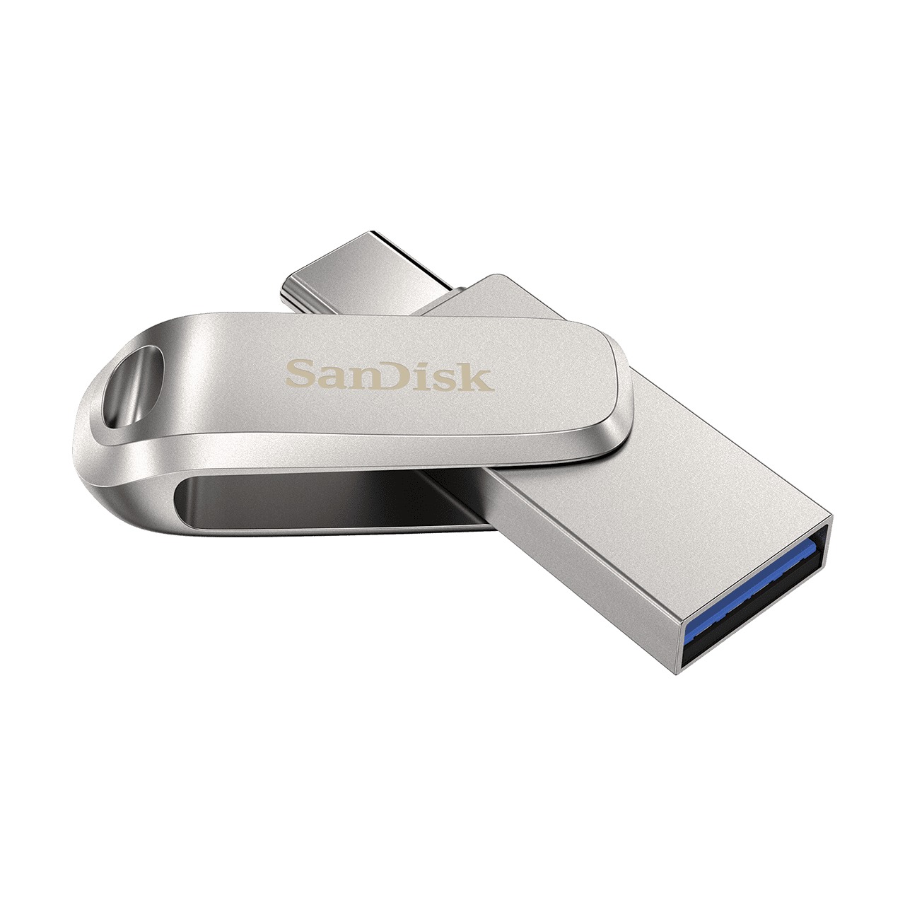 SanDisk Dual Drive Ultra 3.1 Luxe 128GB (USB-C) USB-sticks Grijs