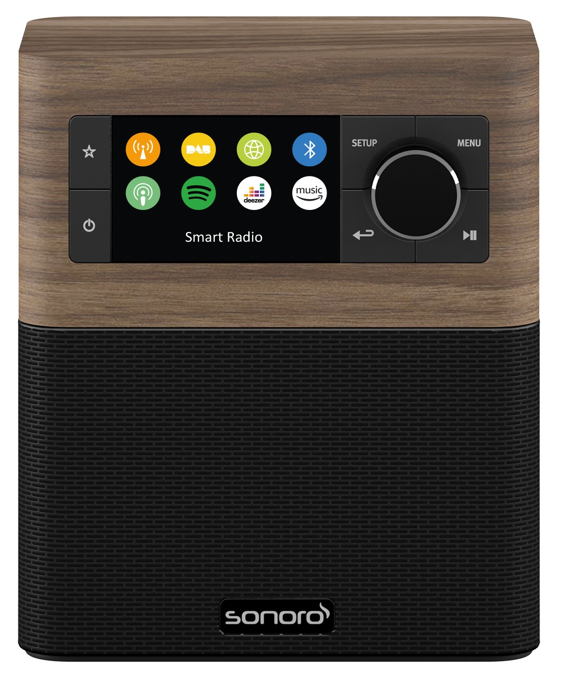 Sonoro STREAM X Hybride radio Bruin aanbieding