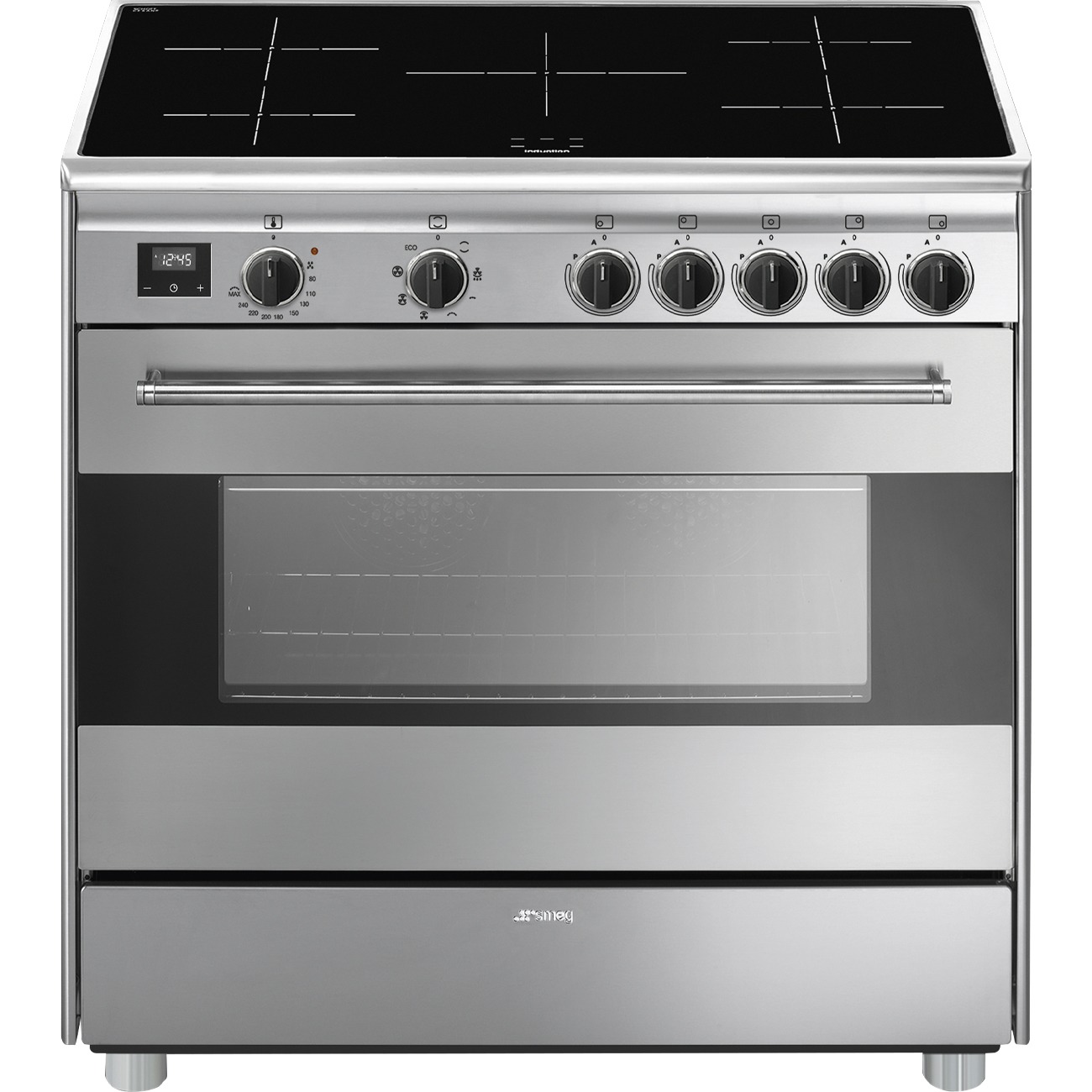 Smeg BG91IX2 Inductie fornuis Rvs