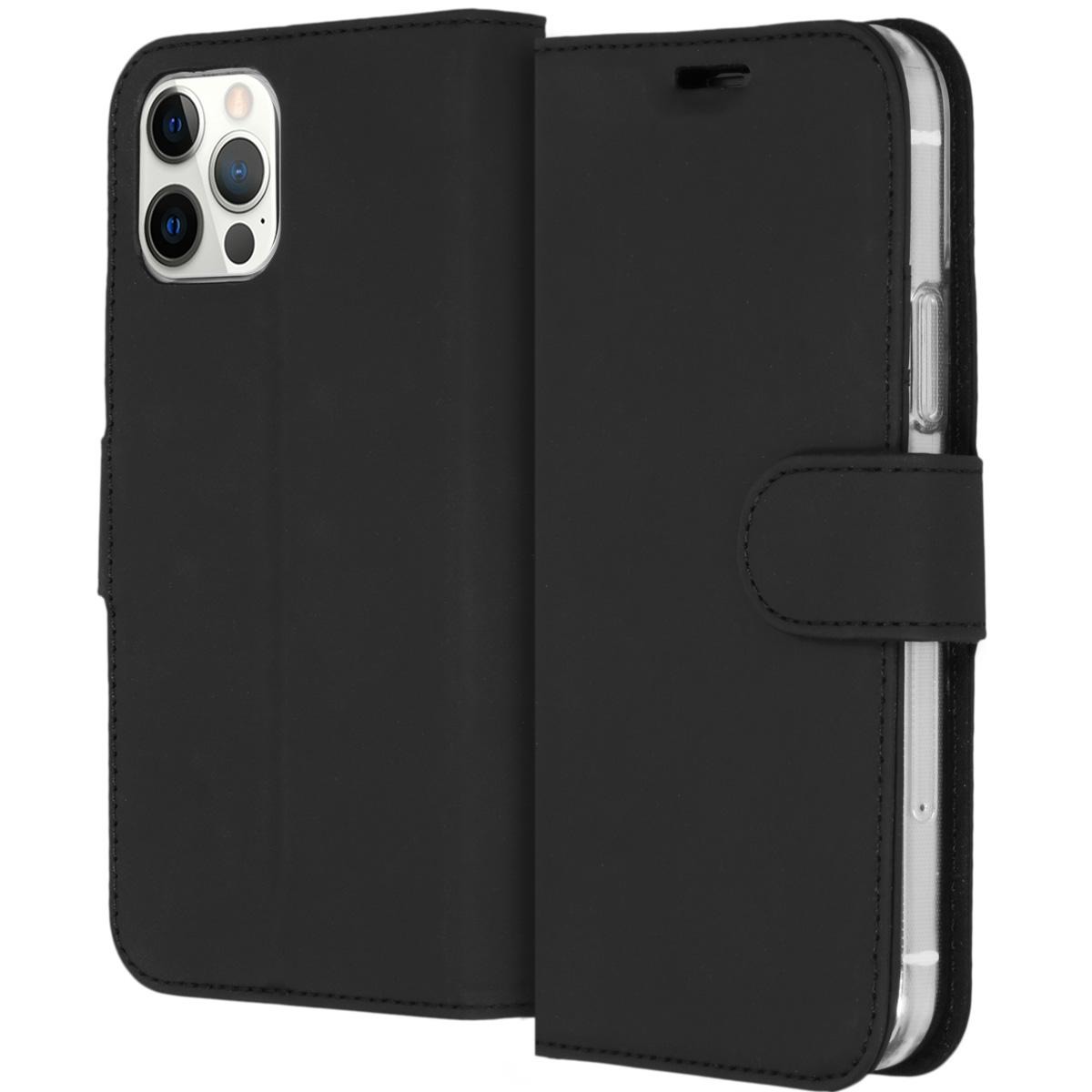 Accezz Industry Packaged Wallet Softcase voor Apple iPhone 12 (Pro) Telefoonhoesje Zwart