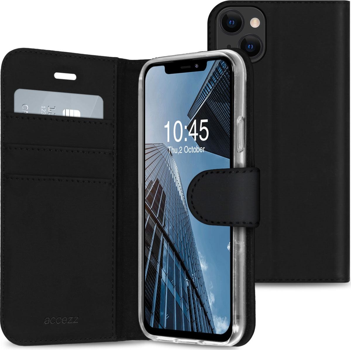 Accezz Industry Packaged Wallet Softcase voor Apple iPhone 13 Telefoonhoesje Zwart