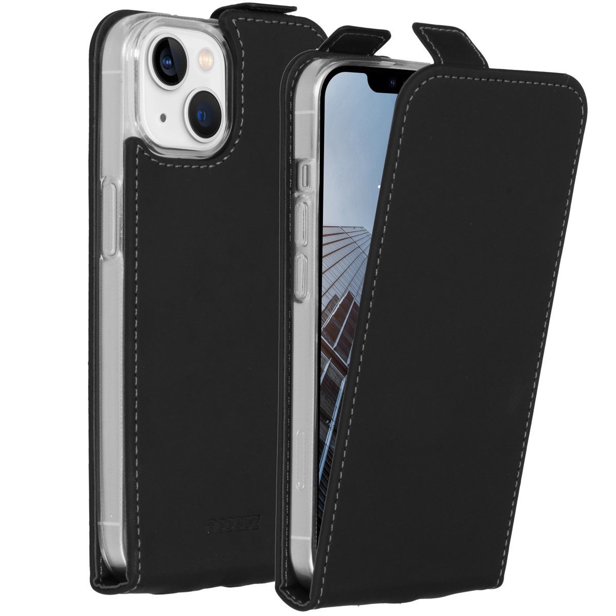Accezz Flipcase voor Apple iPhone 14 Telefoonhoesje Zwart