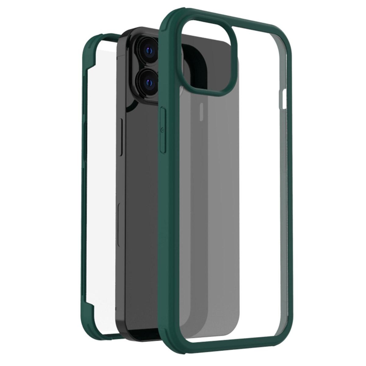 Accezz Full Protective Cover voor Apple iPhone 12 (Pro) Telefoonhoesje Groen